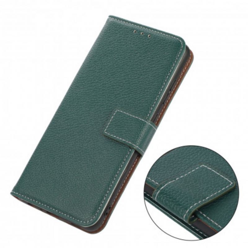 Capa Flip Para Oppo A54 5G / A74 5G Textura Lichia