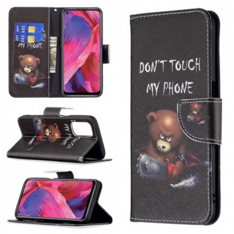 Capa Flip Para Oppo A54 5G / A74 5G Urso Perigoso