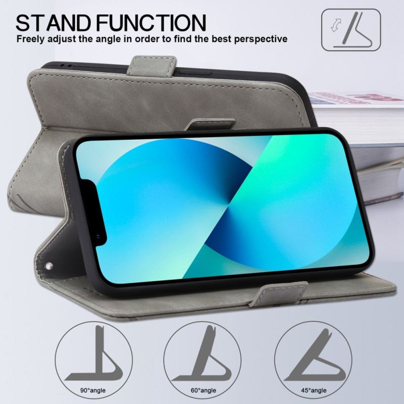 Capa Folio Para Oppo A54 5G / A74 5G Couro Sintético Rfid