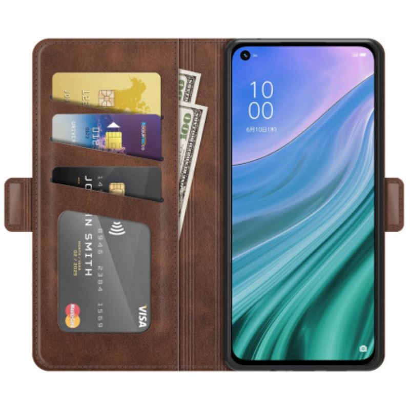 Capa Folio Para Oppo A54 5G / A74 5G Flip Aba Dupla