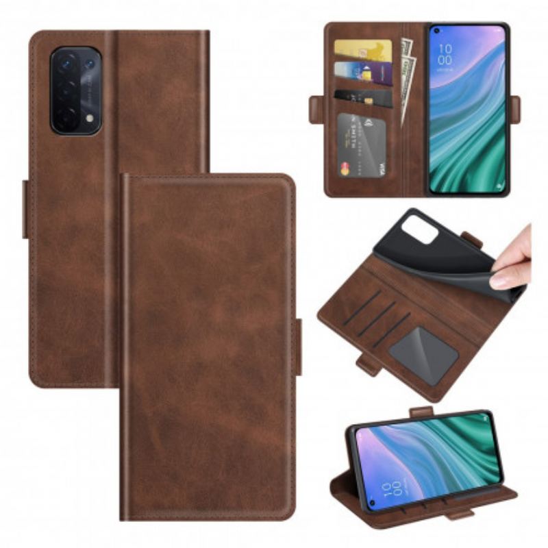 Capa Folio Para Oppo A54 5G / A74 5G Flip Aba Dupla