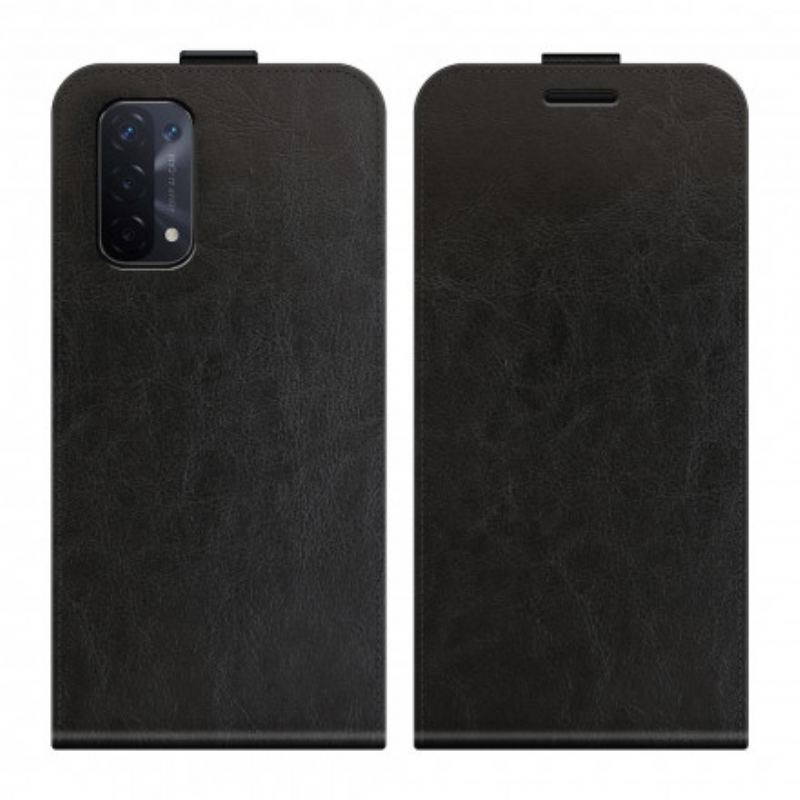 Capa Folio Para Oppo A54 5G / A74 5G Flip Aba Vertical Efeito Couro