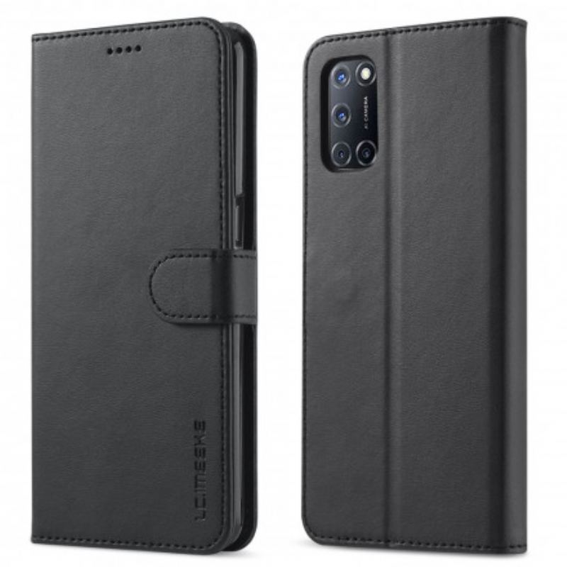 Capa Folio Para Oppo A54 5G / A74 5G Lc.imeeke Efeito Couro