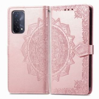 Capa Folio Para Oppo A54 5G / A74 5G Mandala Idade Média