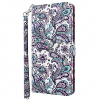 Capa Folio Para Oppo A54 5G / A74 5G Paisley