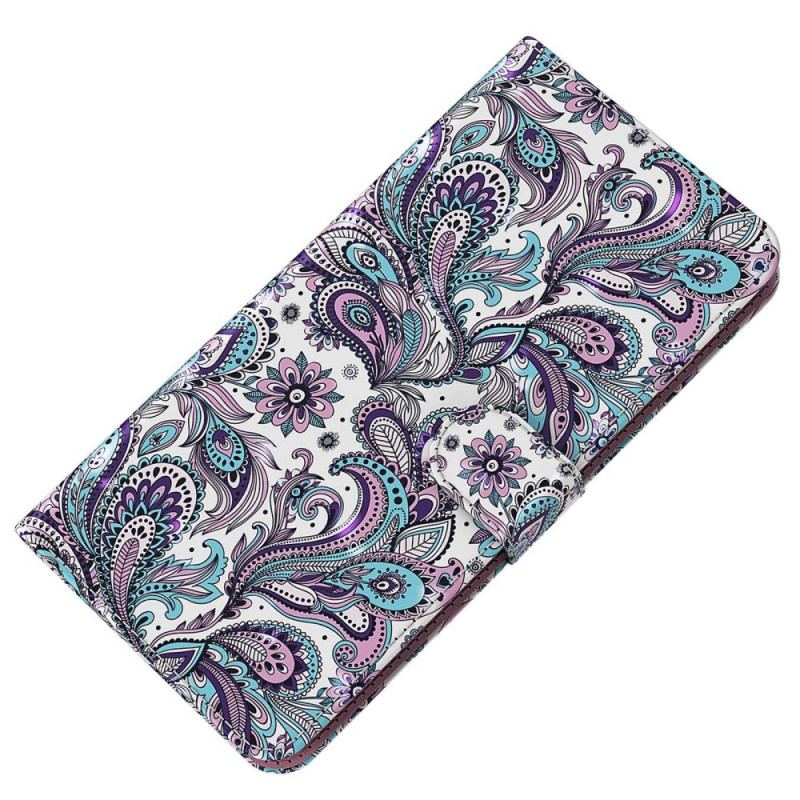 Capa Folio Para Oppo A54 5G / A74 5G Paisley