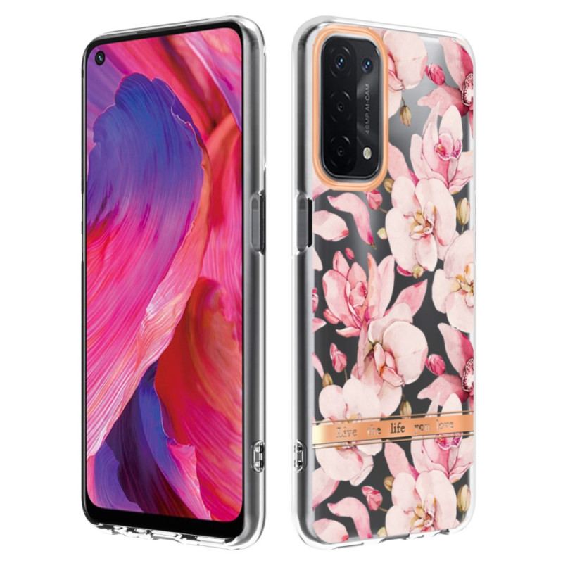 Capa Para Oppo A54 5G / A74 5G Floral Sem Costura