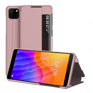 Capa De Celular Para Huawei Y5p Couro Sintético Texturizado