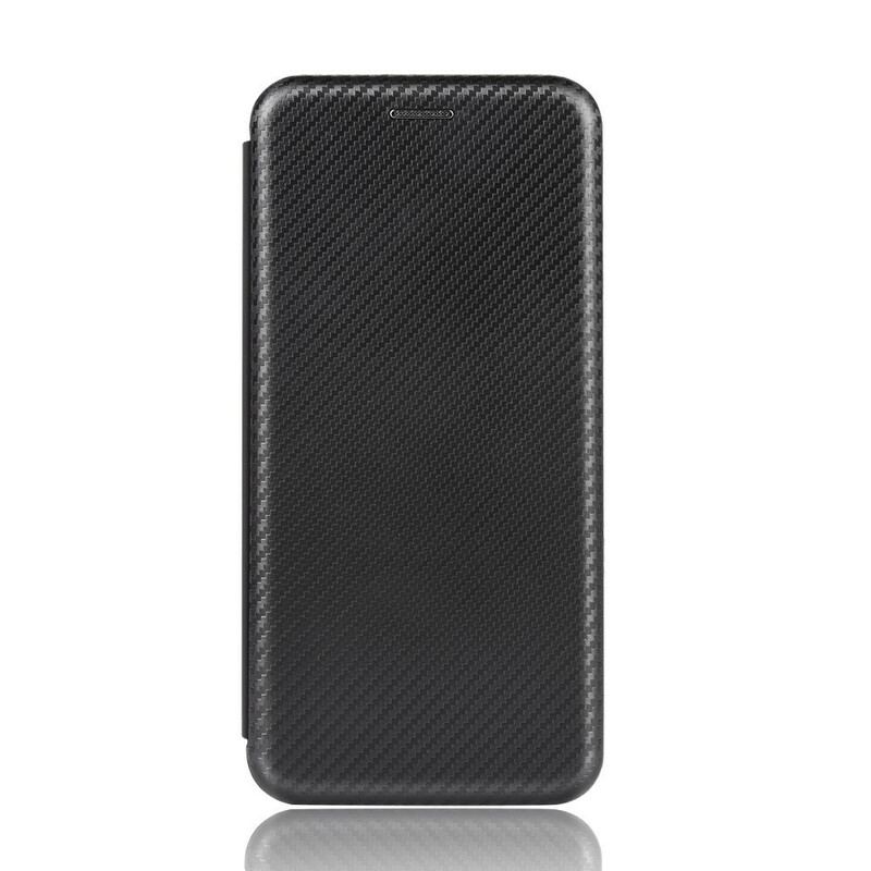 Capa De Celular Para Huawei Y5p Flip Fibra De Carbono