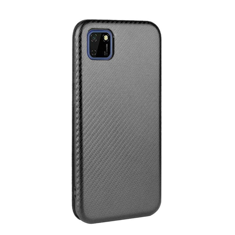 Capa De Celular Para Huawei Y5p Flip Fibra De Carbono