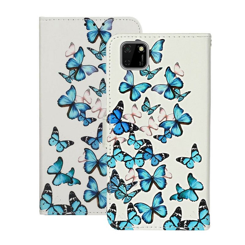 Capa De Celular Para Huawei Y5p Flip Miríade De Borboletas