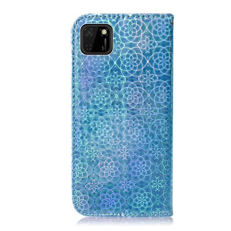 Capa De Couro Para Huawei Y5p Cor Pura