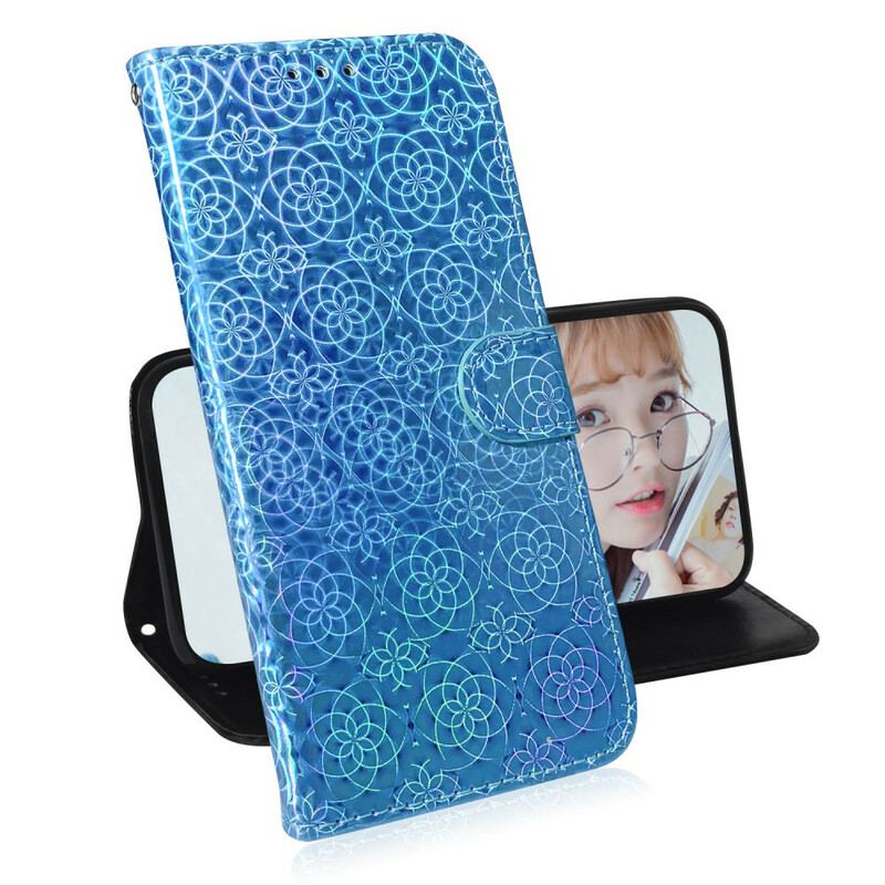 Capa De Couro Para Huawei Y5p Cor Pura