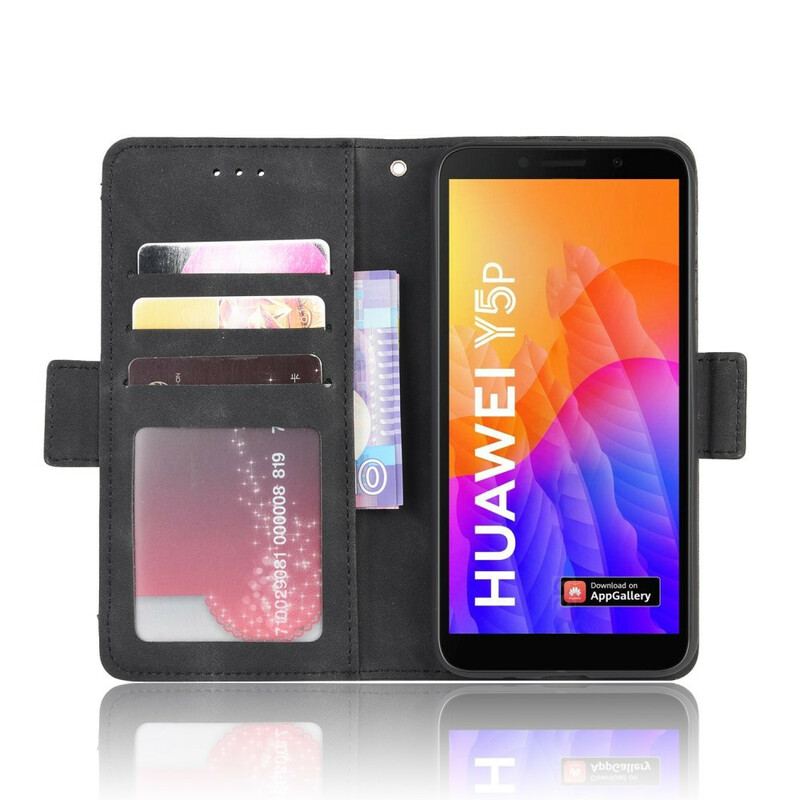 Capa De Couro Para Huawei Y5p Multi-card Premier Class