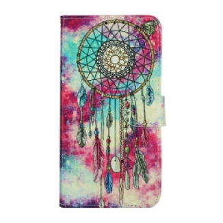 Capa Em Pele Para Huawei Y5p Mandala Encantada