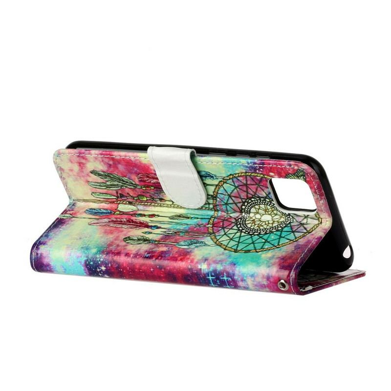 Capa Em Pele Para Huawei Y5p Mandala Encantada