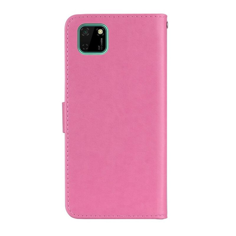 Capa Flip Para Huawei Y5p Coruja Mandala E Charme