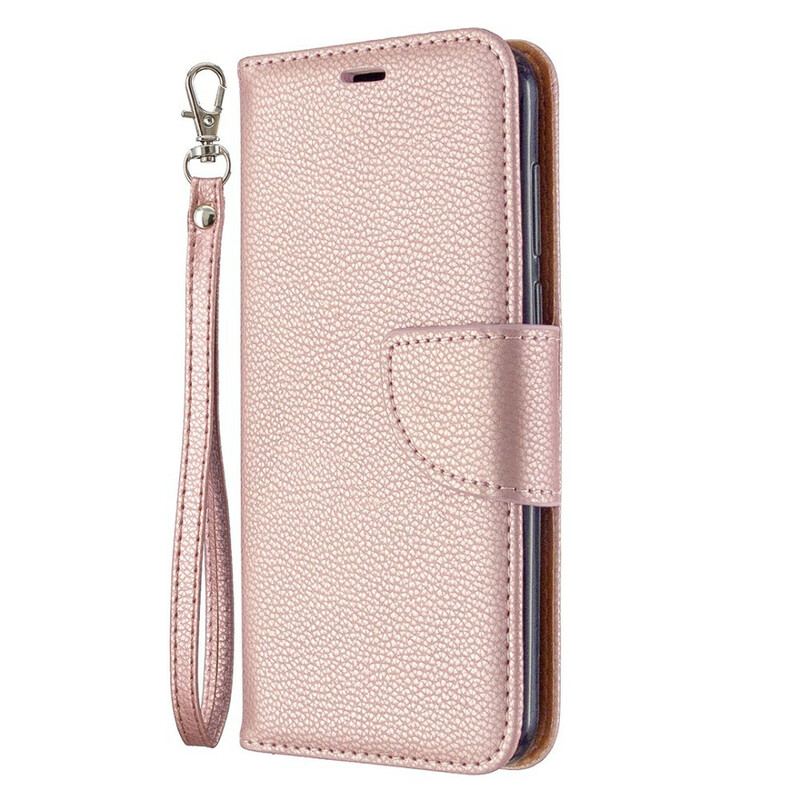 Capa Flip Para Huawei Y5p De Couro Lichia Rabat Oblíqua