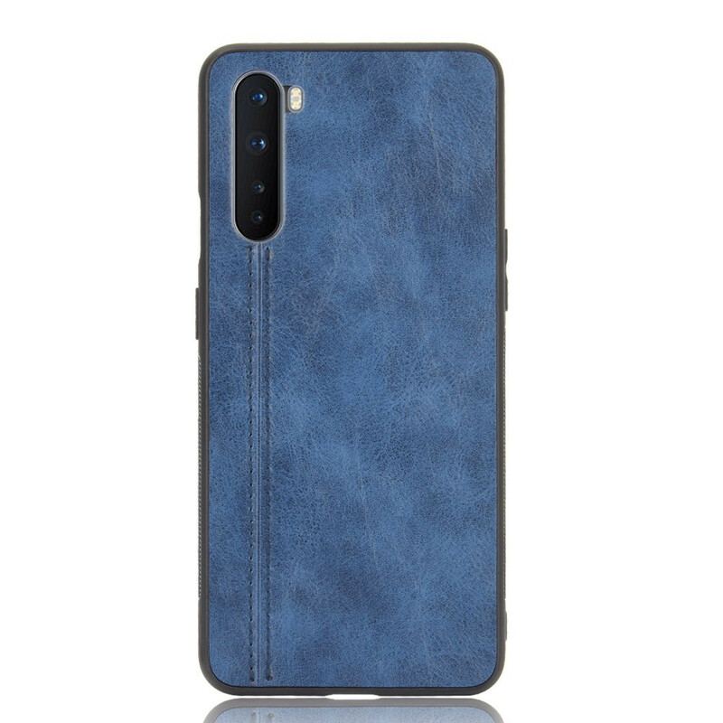 Capa De Celular Para OnePlus Nord Costura De Couro Estilo