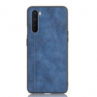 Capa De Celular Para OnePlus Nord Costura De Couro Estilo