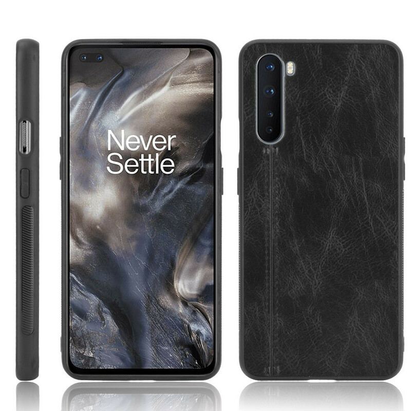 Capa De Celular Para OnePlus Nord Costura De Couro Estilo