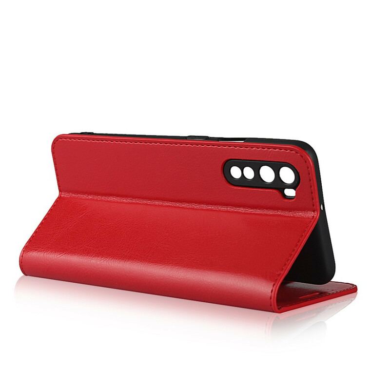 Capa De Celular Para OnePlus Nord Flip Couro Legitimo