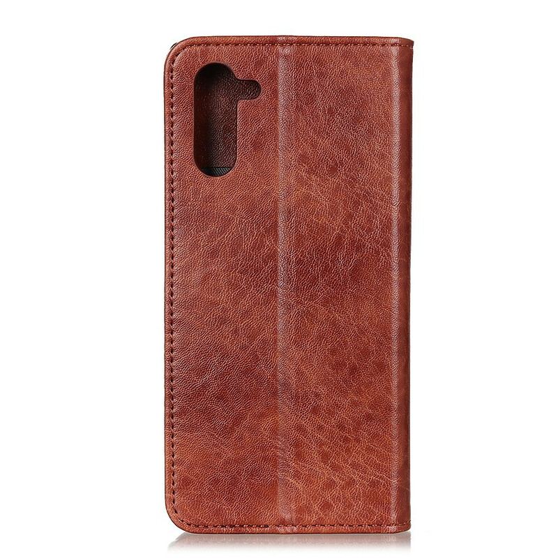 Capa De Celular Para OnePlus Nord Flip Estilo Couro Sobriedade