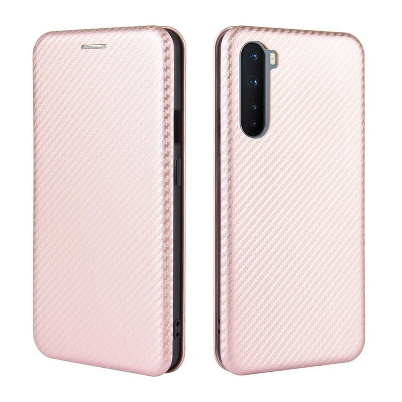 Capa De Celular Para OnePlus Nord Flip Silicone De Carbono Colorido