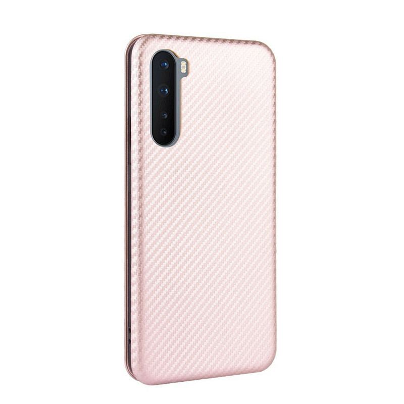 Capa De Celular Para OnePlus Nord Flip Silicone De Carbono Colorido