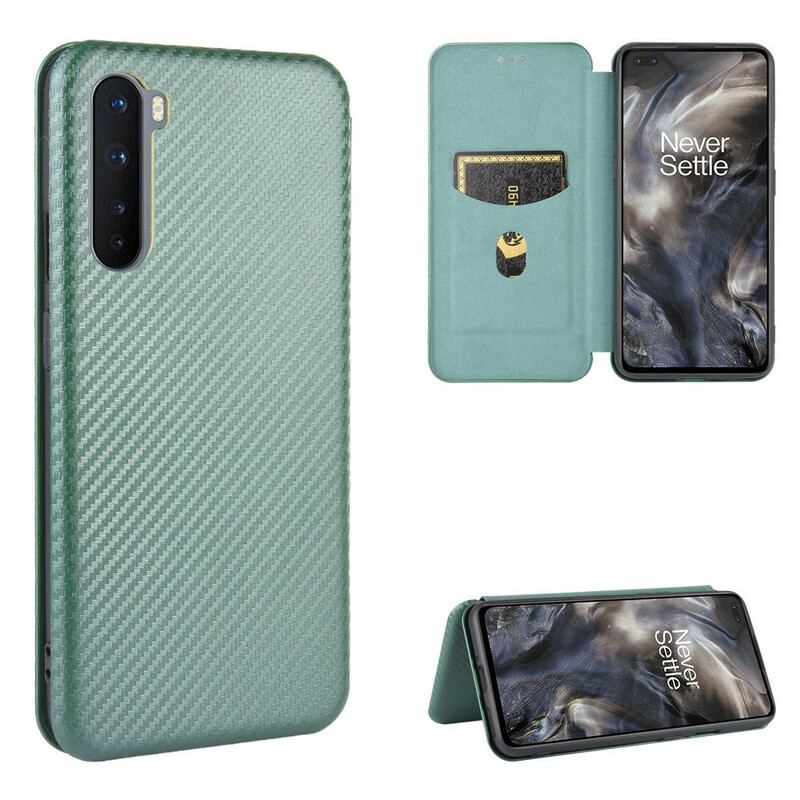 Capa De Celular Para OnePlus Nord Flip Silicone De Carbono Colorido