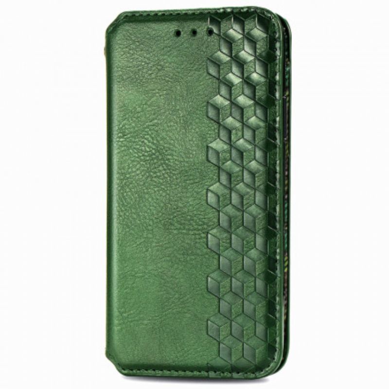 Capa De Celular Para OnePlus Nord Flip Textura Diamante Efeito Couro