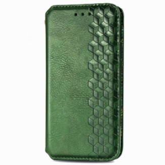 Capa De Celular Para OnePlus Nord Flip Textura Diamante Efeito Couro