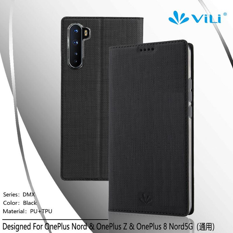 Capa De Celular Para OnePlus Nord Flip Vili Dmx Texturizado