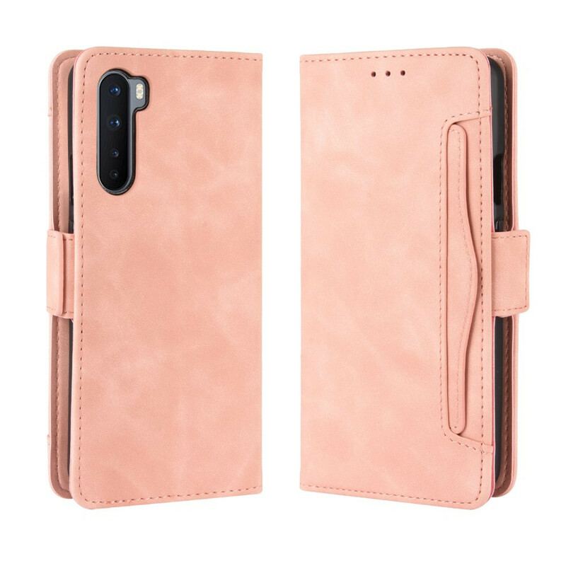 Capa De Couro Para OnePlus Nord Multi-card Premier Class