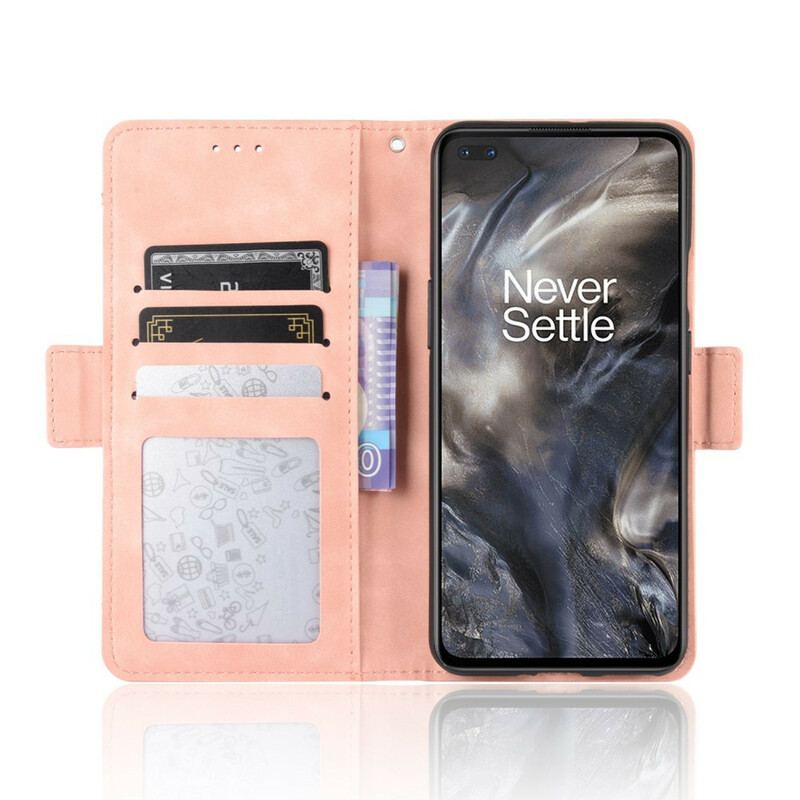 Capa De Couro Para OnePlus Nord Multi-card Premier Class