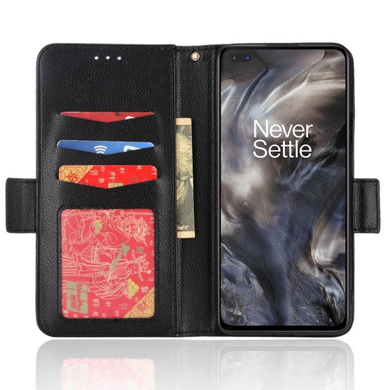 Capa Flip Para OnePlus Nord De Couro Aba Dupla Novas Cores