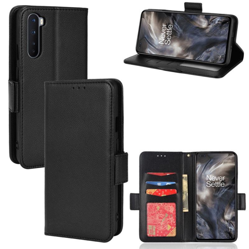 Capa Flip Para OnePlus Nord De Couro Aba Dupla Novas Cores