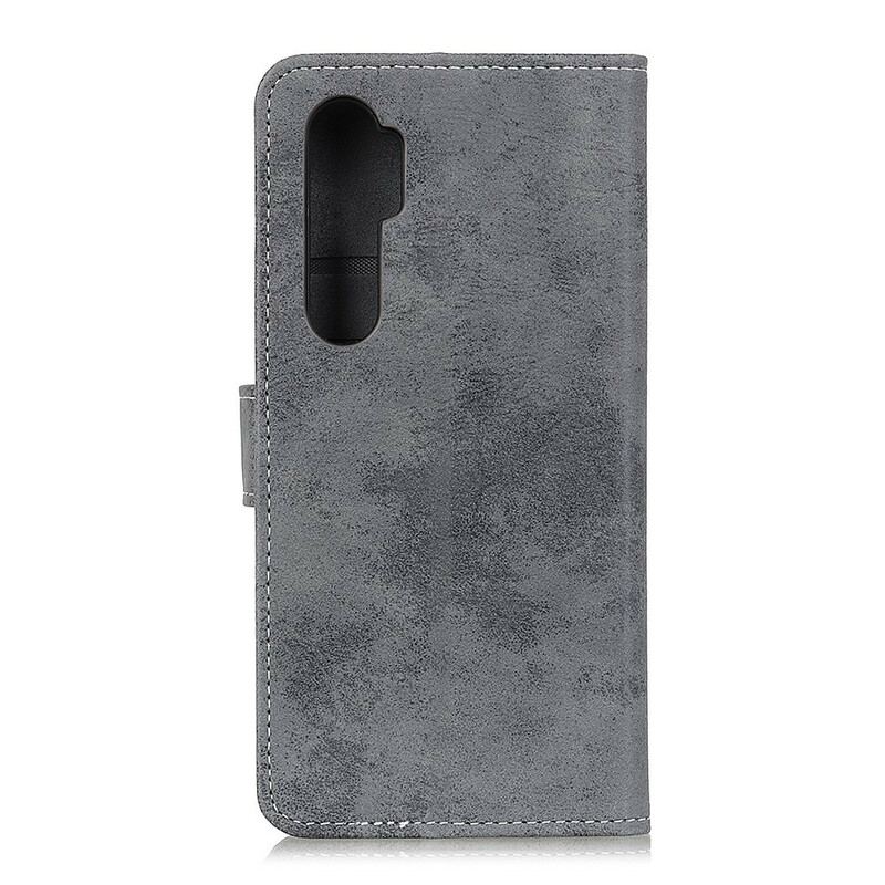 Capa Flip Para OnePlus Nord Couro Falso Vintage