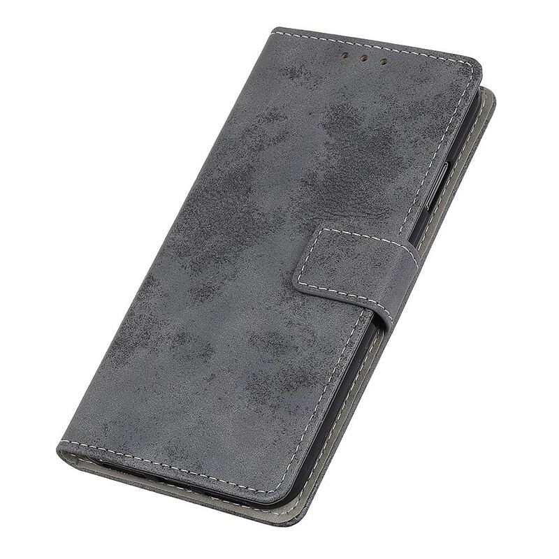 Capa Flip Para OnePlus Nord Couro Falso Vintage