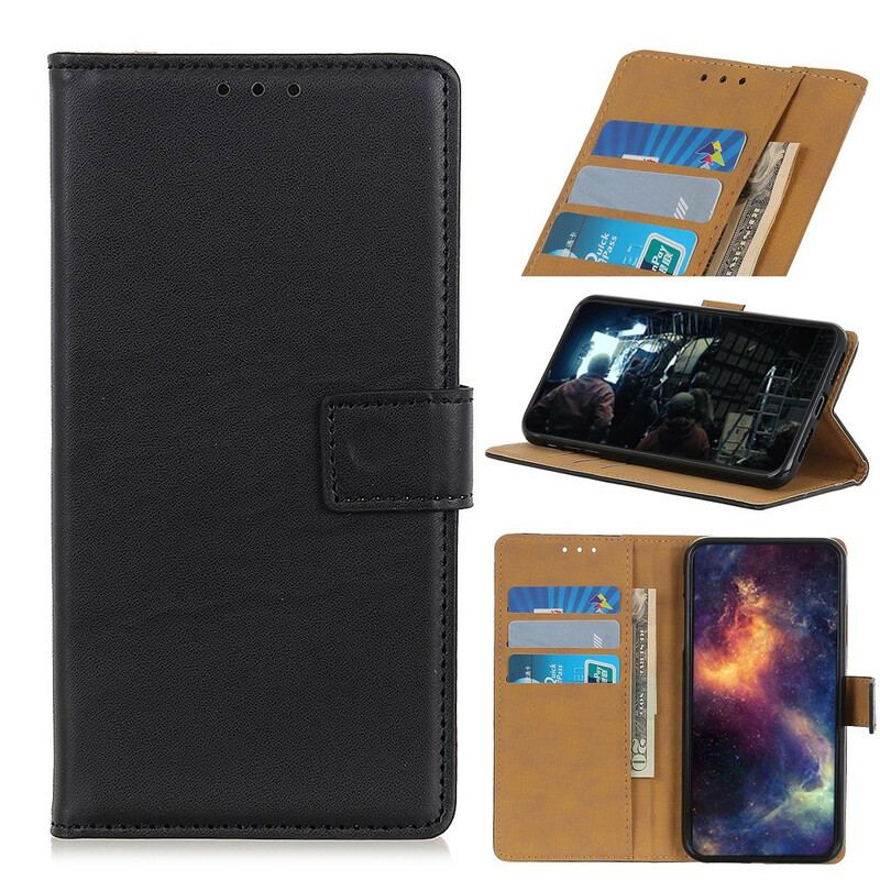 Capa Flip Para OnePlus Nord Couro Sintético Liso