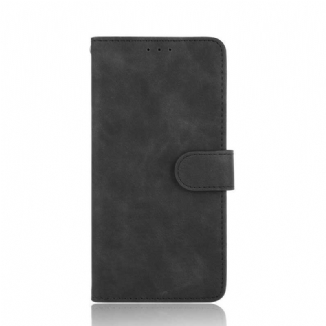 Capa Flip Para OnePlus Nord Efeito De Couro De Toque Suave