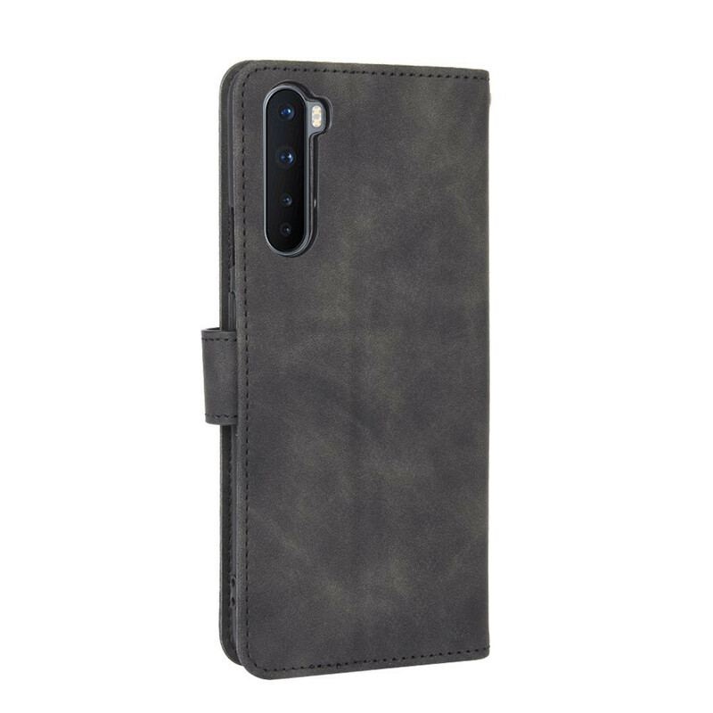 Capa Flip Para OnePlus Nord Efeito De Couro De Toque Suave