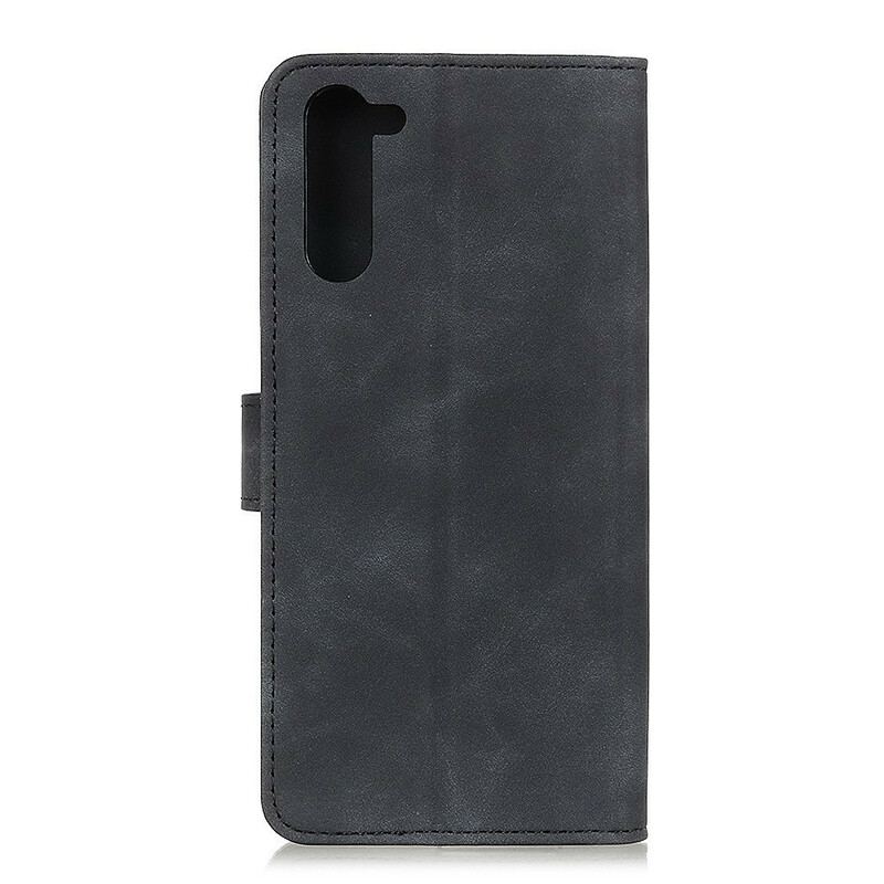 Capa Flip Para OnePlus Nord Efeito Couro Vintage Khazneh