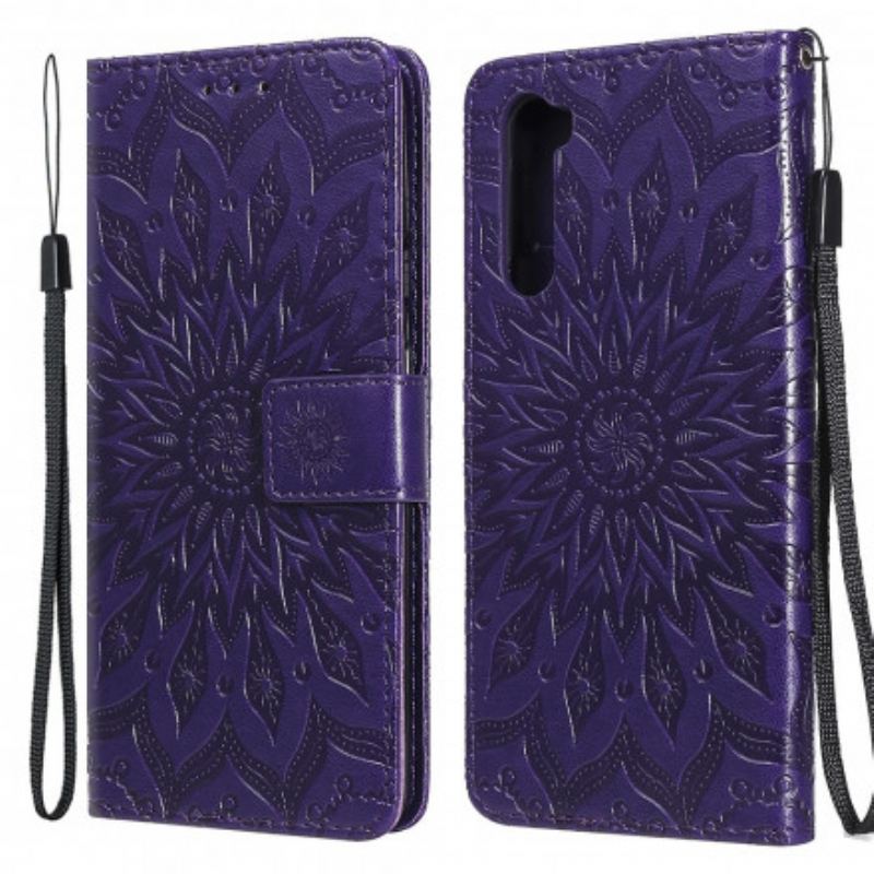 Capa Flip Para OnePlus Nord Flor Do Sol