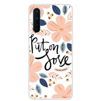 Capa Para OnePlus Nord Coloque Amor