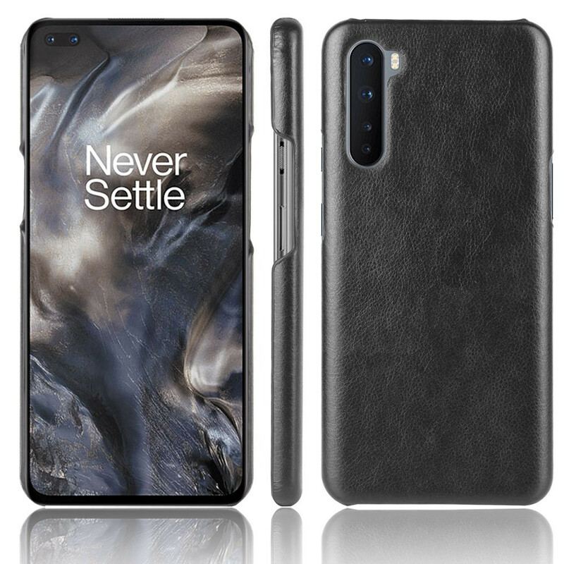 Capa Para OnePlus Nord Efeito Couro De Desempenho Lichia