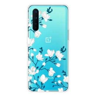 Capa Para OnePlus Nord Flores Brancas