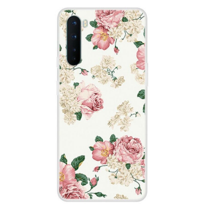 Capa Para OnePlus Nord Flores Da Liberdade Sem Costura