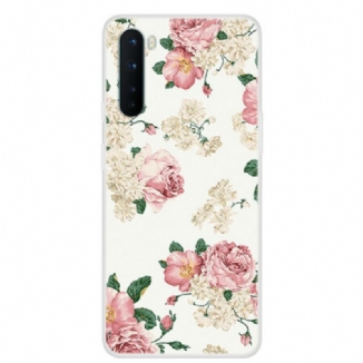 Capa Para OnePlus Nord Flores Da Liberdade Sem Costura