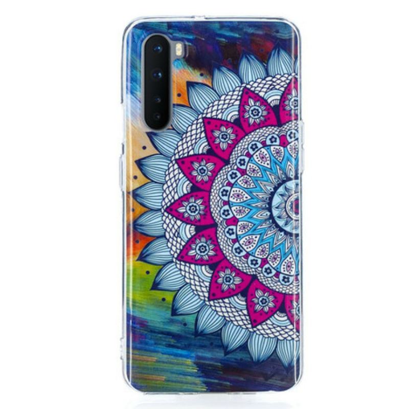 Capa Para OnePlus Nord Mandala Colorida Fluorescente